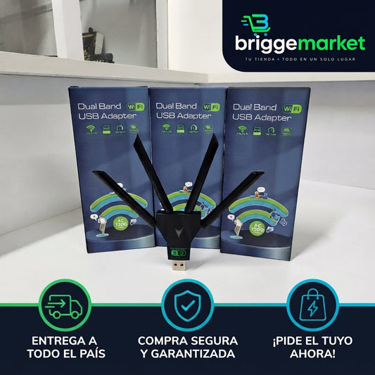 Adaptador USB WiFi Dual Band AC1300 Mbps